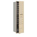 Salsbury Industries Salsbury Industries 3716S-09SFU 4C Horizontal Mailbox - Single Column - 9 MB1 Doors-1 PL - Sandstone - Front Loading - USPS Access 3716S-09SFU